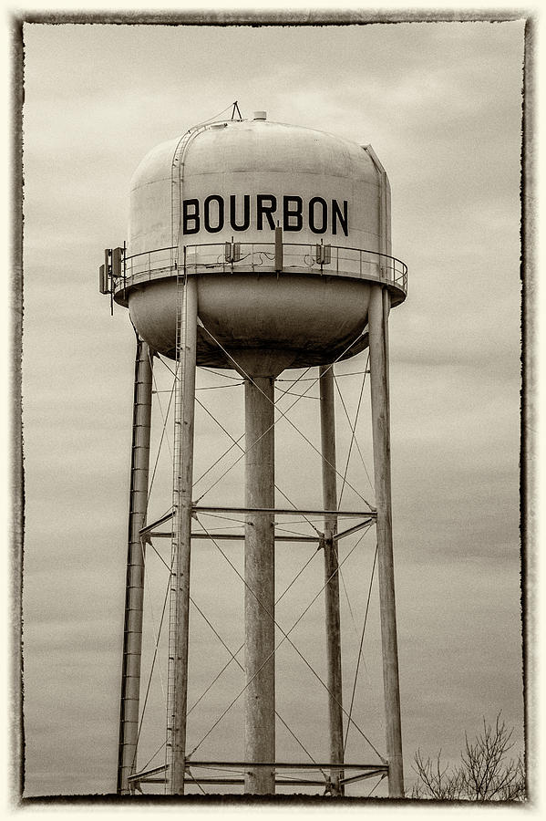 Bourbon - Antique Black And White Photograph