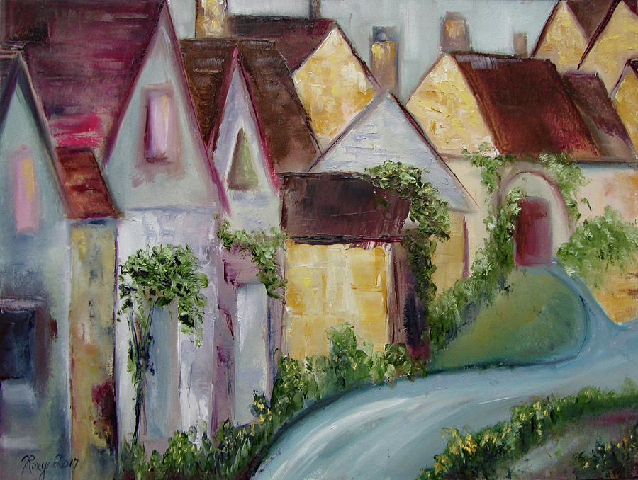 Bourton on the Water Painting by Roxy Rich