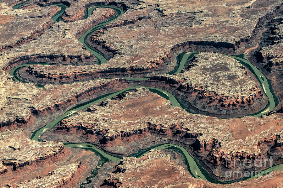 Canyonlands National Park Photograph - Bowknot Bend on Green River in Utah #1 by David Oppenheimer