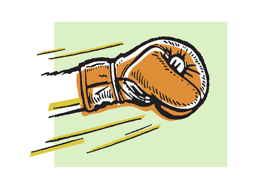 Sports Drawing - Boxing Punch #1 by CSA Images