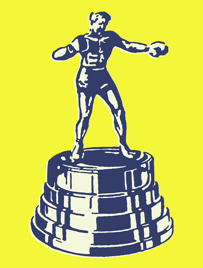 Sports Drawing - Boxing Trophy #1 by CSA Images