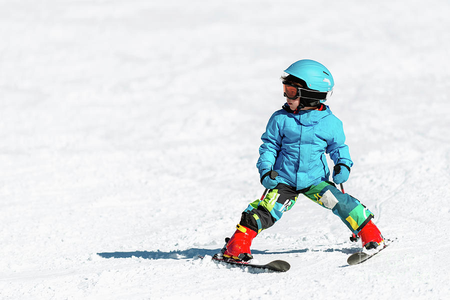 Boy Skiing #1 Photograph by Microgen Images/science Photo Library