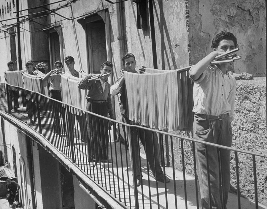 Boys Working In Pasta Factory Carry Photograph by Alfred Eisenstaedt Boys Working In Pasta Factory Carry Photograph by Alfred Eisenstaedt