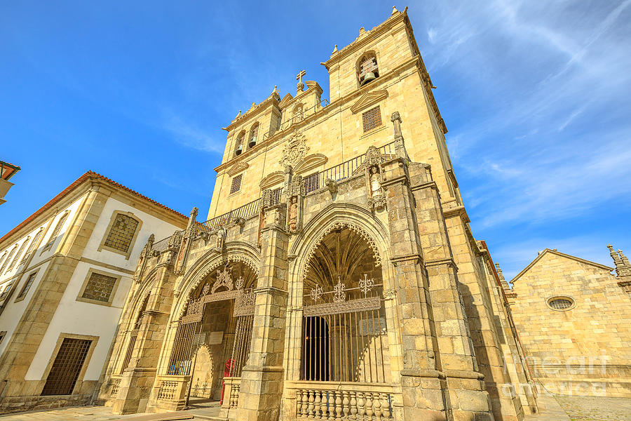 Braga Cathedral facade #1 Photograph by Benny Marty