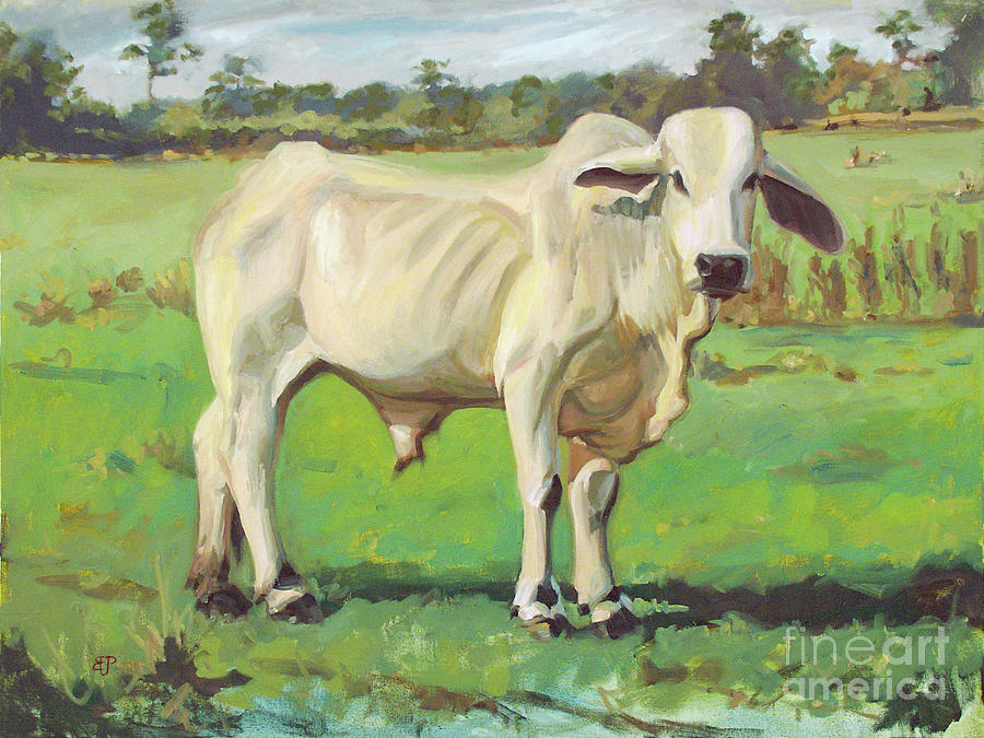 Brahma Bull Painting by Blair Updike - Pixels