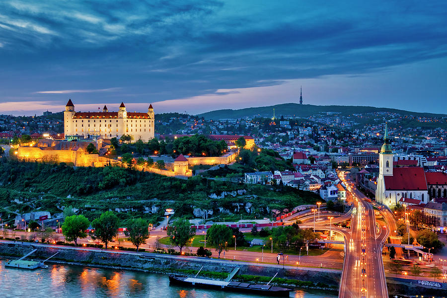 Bratislava Castle and the roofs of Old Town #1 Photograph by Fabrizio Troiani