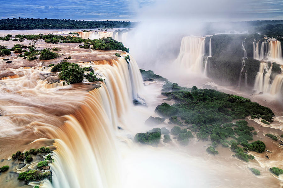Brazil, Parana, Iguazu Falls #1 Digital Art by Antonino Bartuccio
