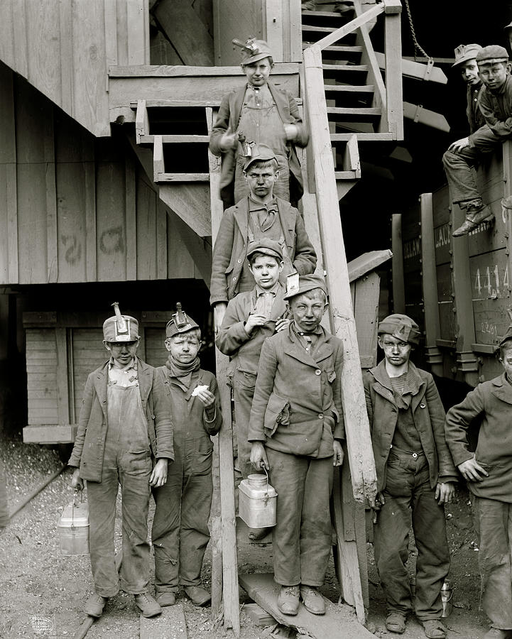 Breaker Painting - Breaker boys, Woodward coal breakers, Kingston, Pa #1 by 