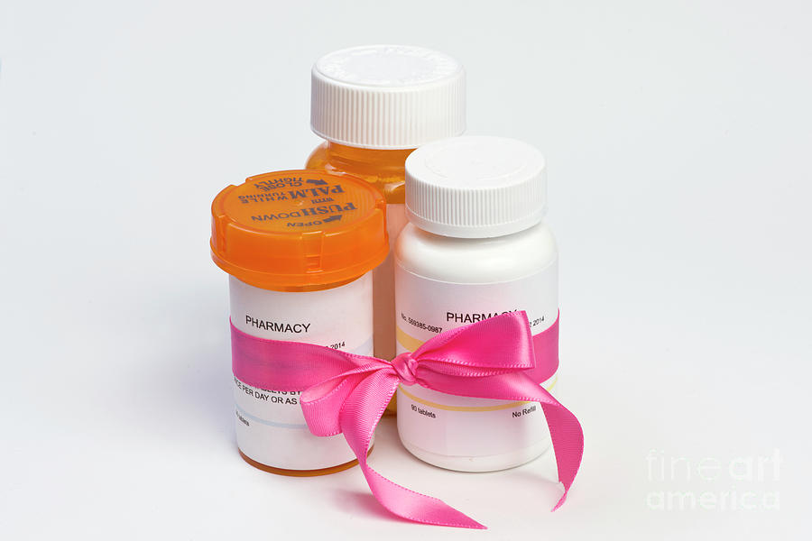 Bottle Photograph - Breast Cancer Drugs #1 by Sherry Yates Young/science Photo Library
