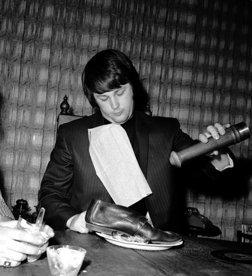 Brian Wilson Eats Funny Stuff Photo #1 Photograph by Michael Ochs Archives
