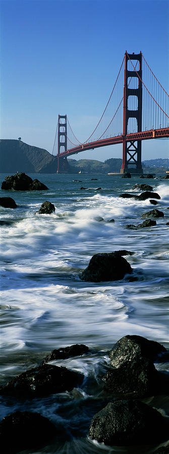 Vertical Photograph - Bridge Across The Sea, Golden Gate by Panoramic Images Vertical Photograph - Bridge Across The Sea, Golden Gate by Panoramic Images