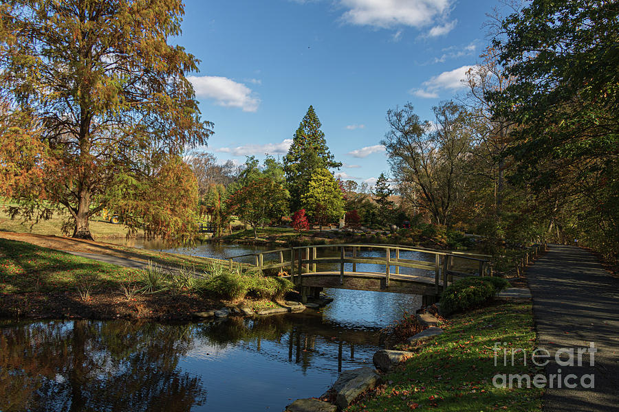 Bridge to the Japanese Tea House, Brookside Gardens Photograph by Thomas Marchessault