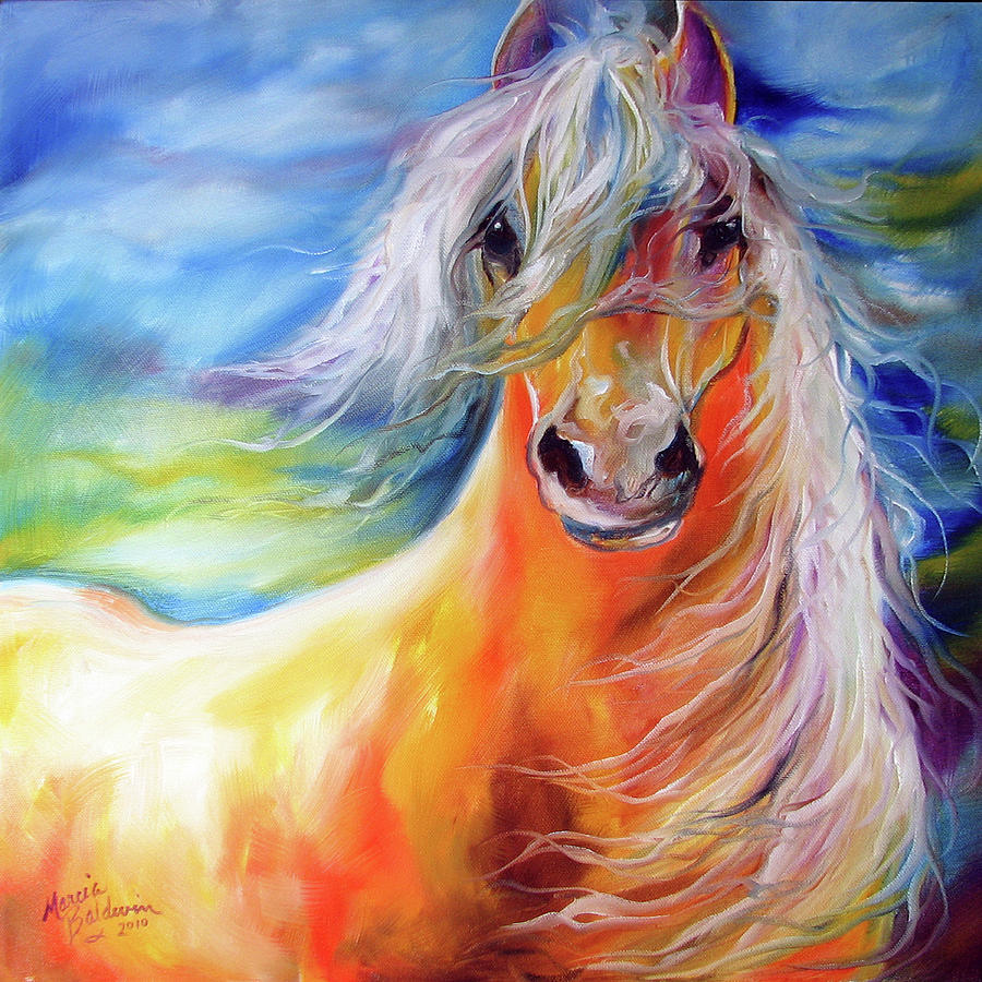 Impressionism Painting - Bright Day Equine #1 by Marcia Baldwin