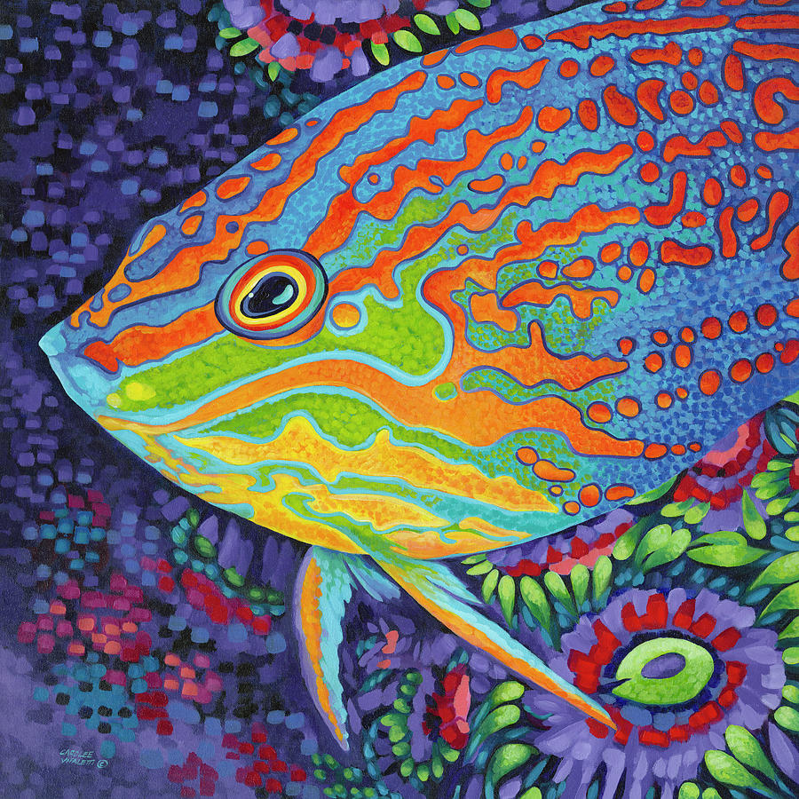 Brilliant Tropical Fish I Painting by Carolee Vitaletti - Fine Art America