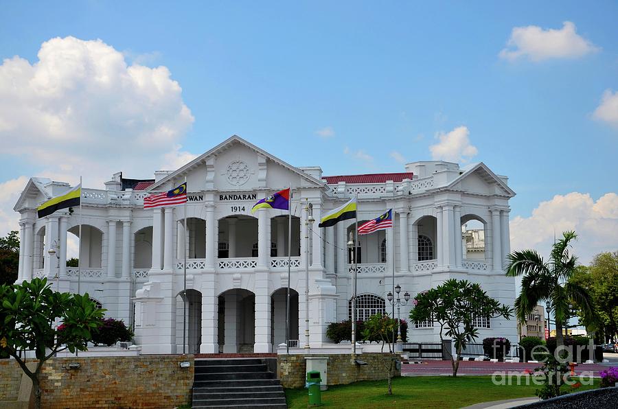 British colonial architecture town hall and general post office building Ipoh Malaysia #3 Photograph by Imran Ahmed