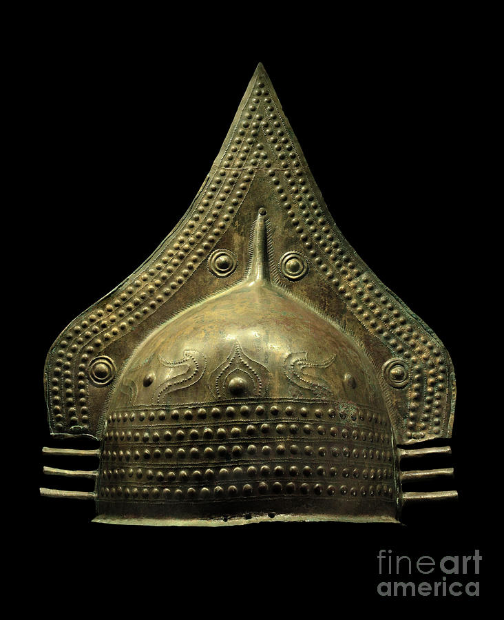 Bronze Etruscan Helmet #1 Photograph by David Parker/science Photo Library