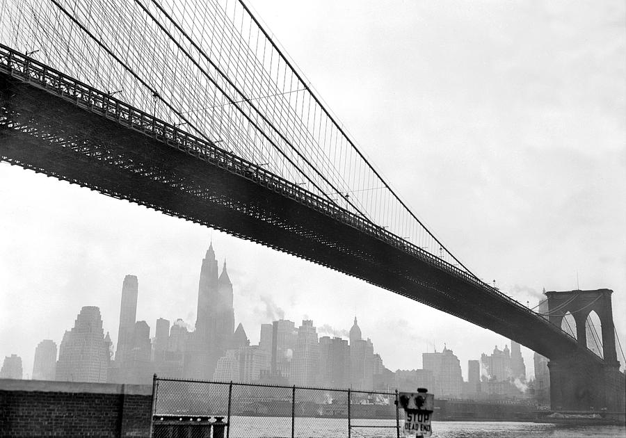 Brooklyn Bridge Completed In 1883, Is #1 Photograph by New York Daily News Archive