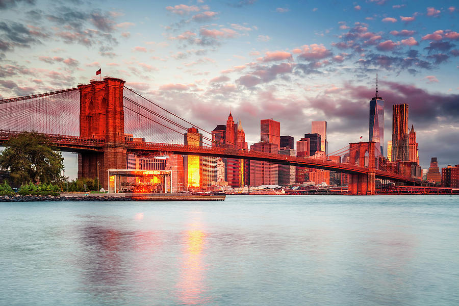 Brooklyn Bridge & Skyline, Nyc #1 by Antonino Bartuccio