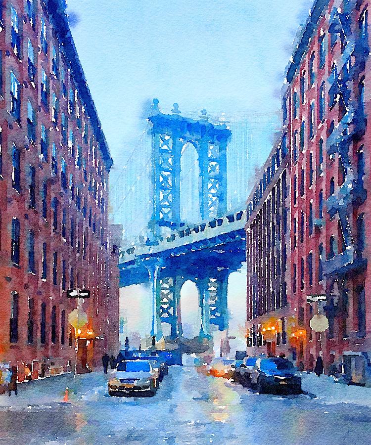 Williamsburg Bridge - Brooklyn, NY Painting by Wade Binford - Fine Art ...