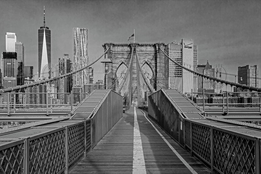 Brooklyn Bridge WTC NYC #2 Photograph by Susan Candelario