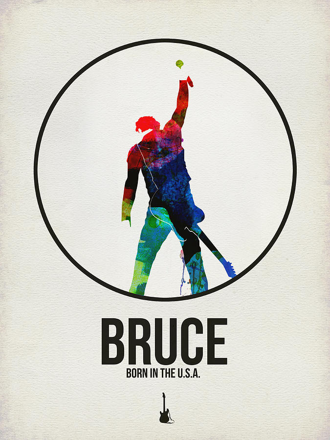 Bruce Springsteen Digital Art - Bruce Springsteen #1 by Naxart Studio