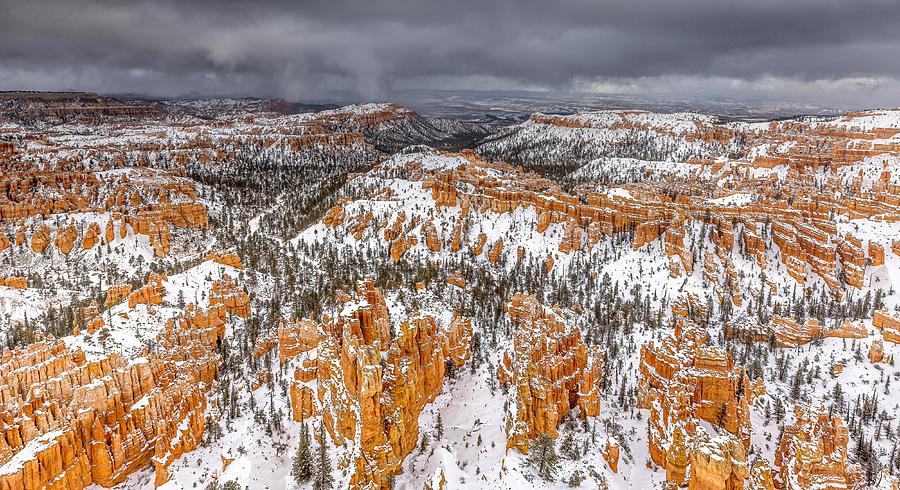 Winter Photograph - Bryce Canyon In Winter #1 by Ning Lin