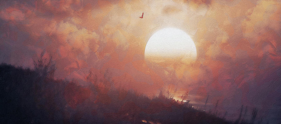 Dreaming of Sunset Painting by AM FineArtPrints