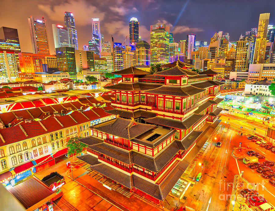 Buddha Tooth Relic Temple #1 Photograph by Benny Marty