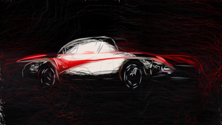 Buick Centurion Draw #1 Digital Art by CarsToon Concept