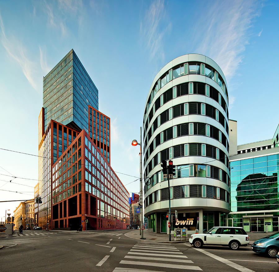 Buildings In Vienna, Austria #1 Digital Art by Olimpio Fantuz