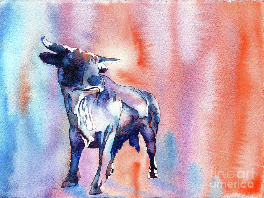 Bull of Durham #1 Painting by Ryan Fox