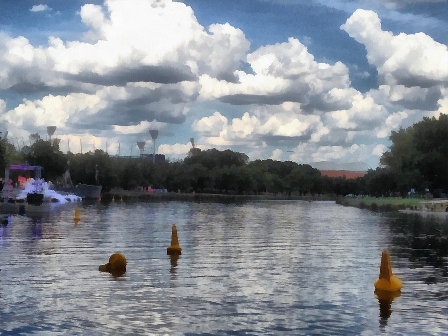 Buoys in the river Photograph by Ashish Agarwal - Fine Art America