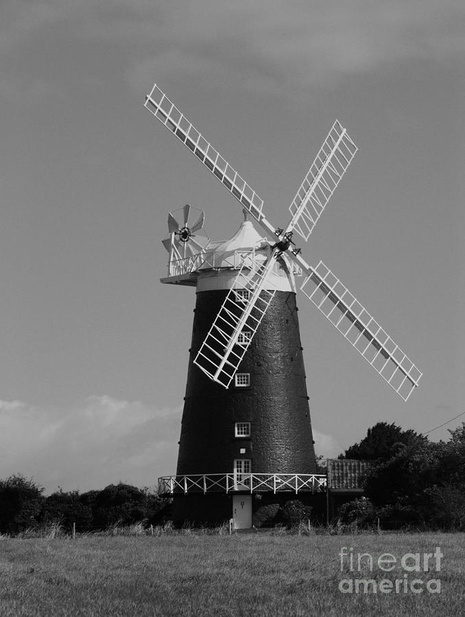 Landscape Photograph - Burnham Overy Mill #1 by David Bird