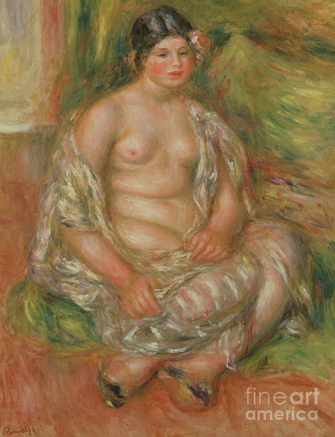 Bust of Nude, 1909 Painting by Pierre Auguste Renoir