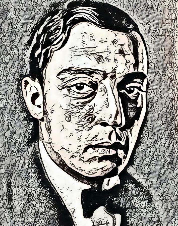 Buster Keaton, Hollywood Legend Digital Art