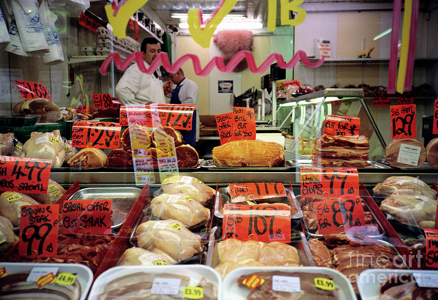 Butchers Shop Window #1 Photograph by Robert Brook/science Photo Library
