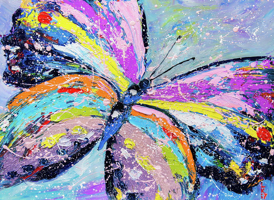 Butterfly Painting by Liubov Kuptsova