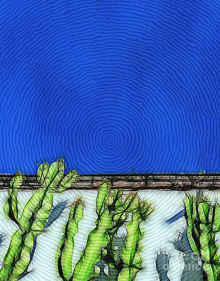 Cactus Abstract #1 Digital Art by Diana Rajala