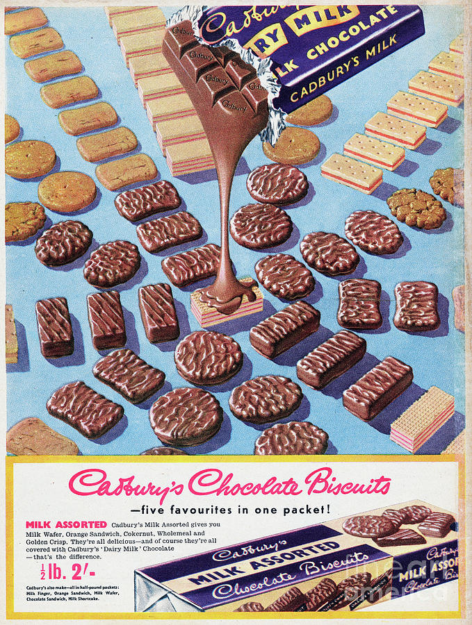 Cadburys Chocolate Biscuits #1 Photograph by Picture Post