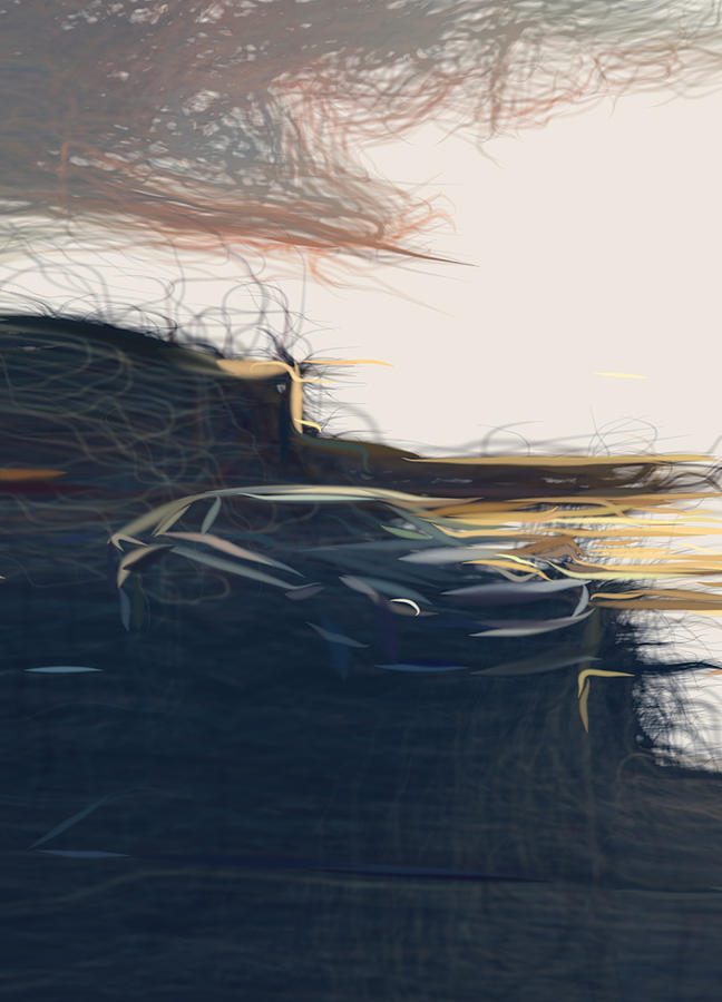 Cadillac Cts V Drawing Digital Art by CarsToon Concept | Fine Art America