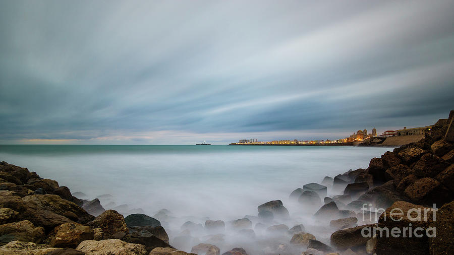 Cadiz Skyline from Santa Maria del Mar Beach Spain Photograph by Pablo Avanzini