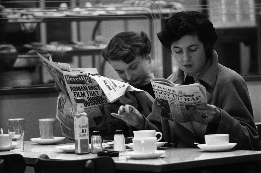 Cafe Papers #1 Photograph by Bert Hardy