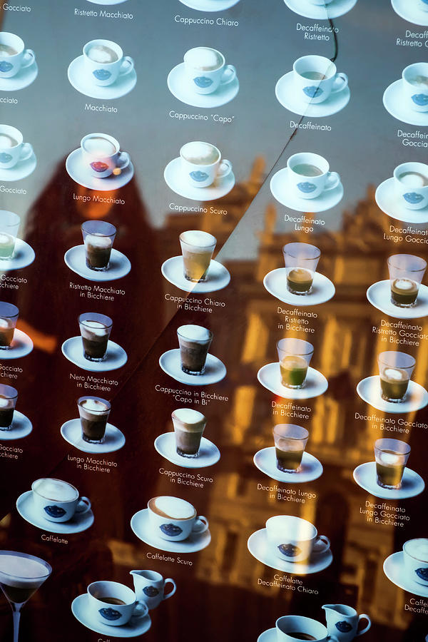 Coffee Digital Art - Caffe, Piazza Unita Ditalia, Italy #1 by Franco Cogoli