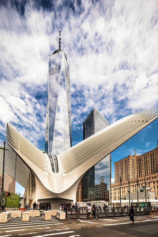 Calatrava Bldg & Freedom Tower #1 Digital Art by Antonino Bartuccio