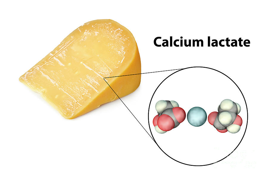 3d Photograph - Calcium Lactate Crystals On Cheese #1 by Kateryna Kon/science Photo Library