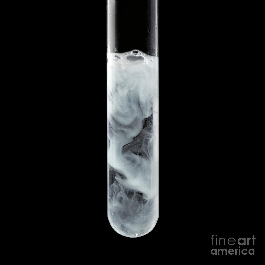 Chemical Photograph - Calcium Reacting With Water #1 by Science Photo Library