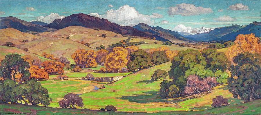 California Landscape Painting by William Wendt California Landscape Painting by William Wendt