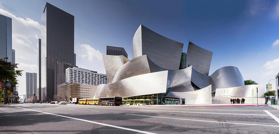 California, Los Angeles, Downtown, Walt Disney Concert Hall, Architect Frank Gehry #1 Digital Art by Giovanni Simeone