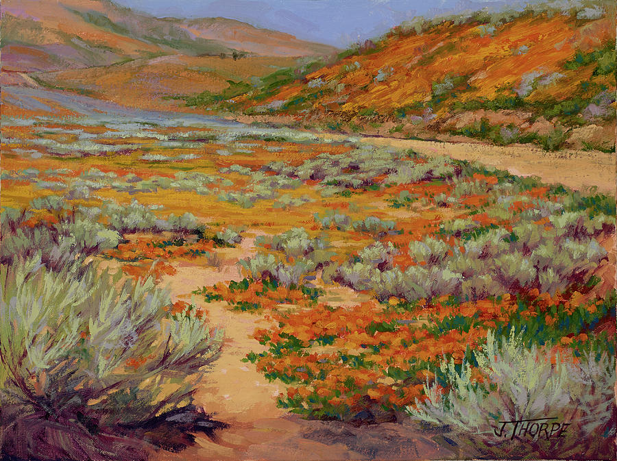 California Poppies #1 Painting by Jane Thorpe