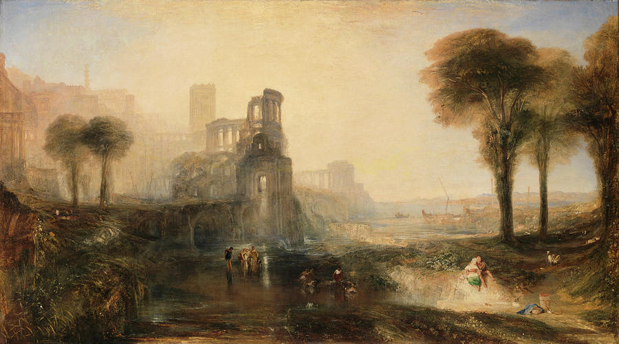 Joseph Mallord William Turner Painting - Caligulas Palace and Bridge by Joseph Mallord William Turner